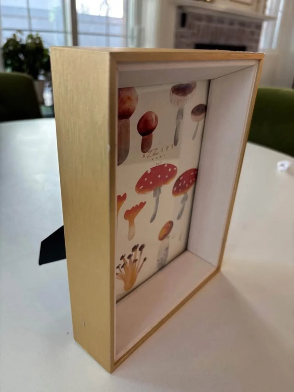 New - Set of Two Gold 5 x 7 Azzure Home Picture Frames